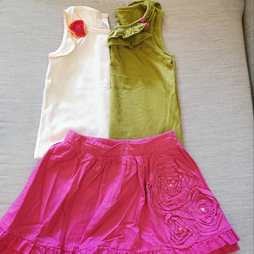 Matching tanks and skirt set Genuine Kids OshKosh Gymboree 3T